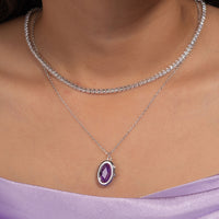 Aura Amazonite Silver Locket Necklace | Wanderlust + Co
