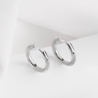 Classic Silver 10mm Huggie Earrings | Wanderlust + Co