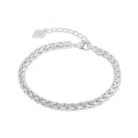 Riley Rope Chain Silver Bracelet | Wanderlust + Co