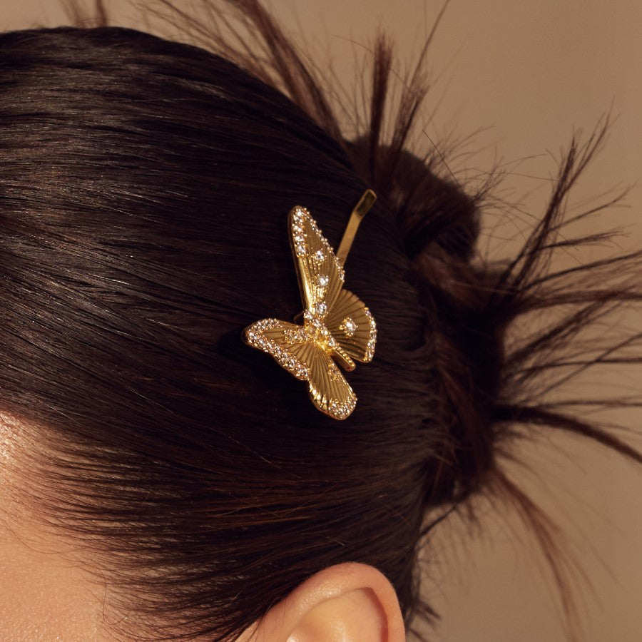 Butterfly Gold Hair Clip Wanderlust + Co