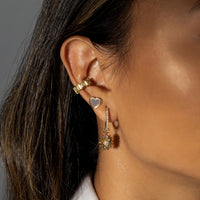 Heart Pearl & Gold Stud Earrings | Wanderlust + Co
