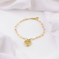 Heart Gold Locket Bracelet | Wanderlust + Co