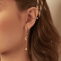 Sunlit Nova Gold Drop Earrings