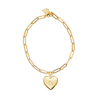Heart Gold Locket Bracelet | Wanderlust + Co