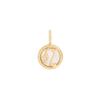 Leo Zodiac Mother of Pearl 14K Gold Vermeil Pendant | Wanderlust + Co