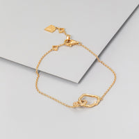 Infinity Link Pave 14K Gold Vermeil Bracelet | Wanderlust + Co