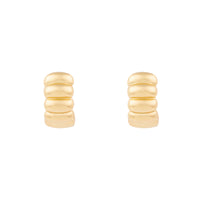 Eloise Gold 7mm Chubby Baby Huggie Earrings | Wanderlust + Co