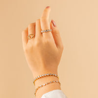 Heart Bezel 14K Gold Vermeil Ring  | Wanderlust + Co