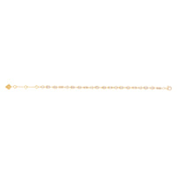 Multi Bezel 14K Gold Vermeil Bracelet | Wanderlust + Co 