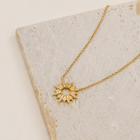 Petite Sunseeker 14K Gold Vermeil Necklace | Wanderlust + Co 