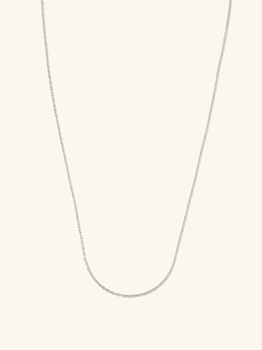 Silver Sliding Classic Chain Necklace | Wanderlust + Co