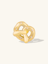 Pretzel Gold Charm | Wanderlust + Co