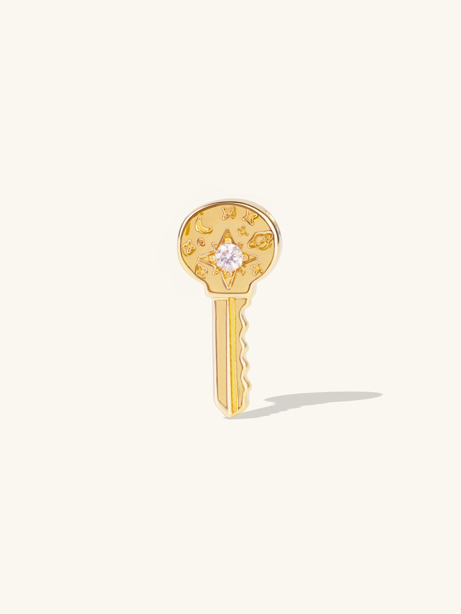 Universe Key Gold Charm | Wanderlust + Co