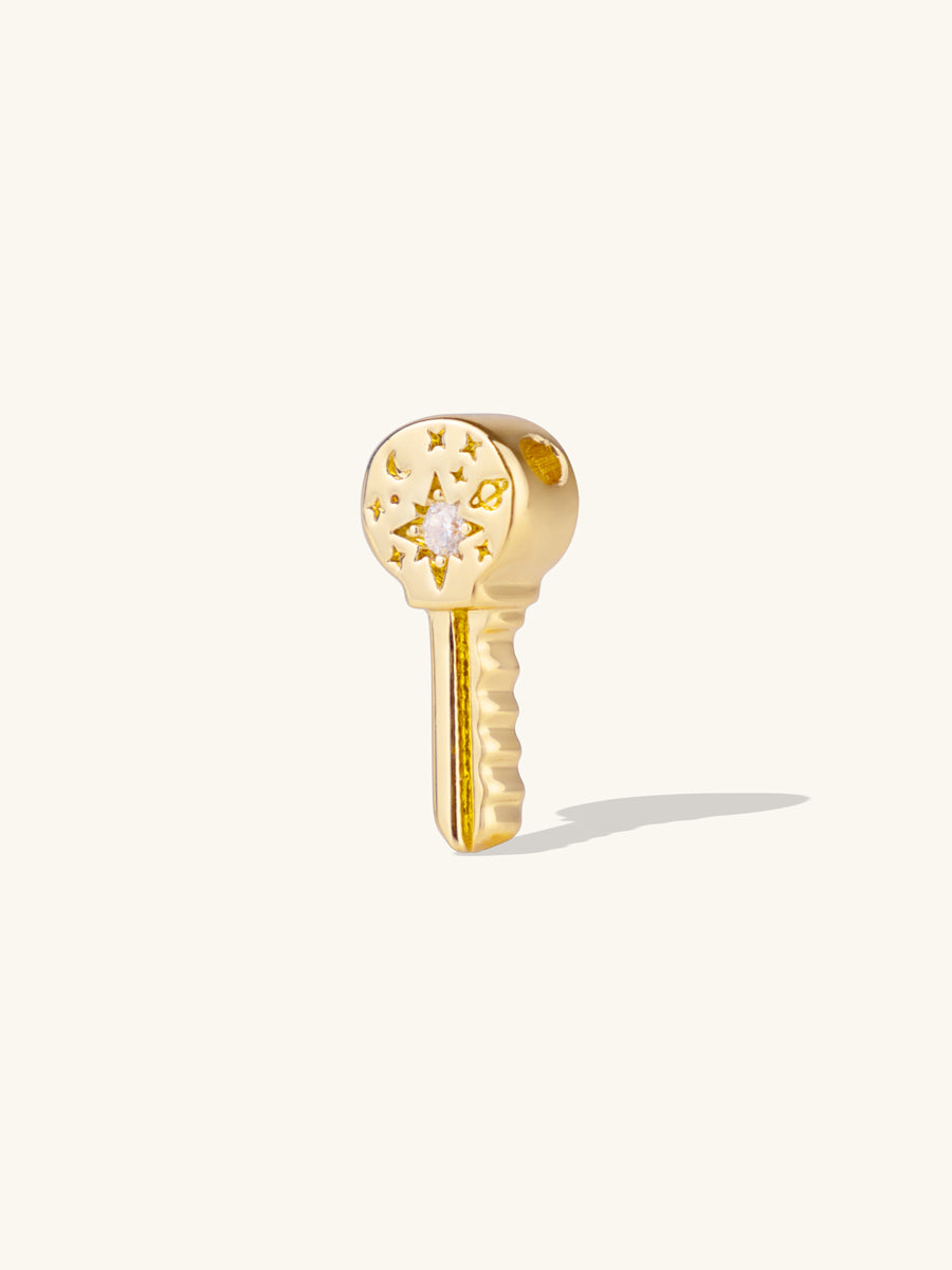 Universe Key Gold Charm | Wanderlust + Co
