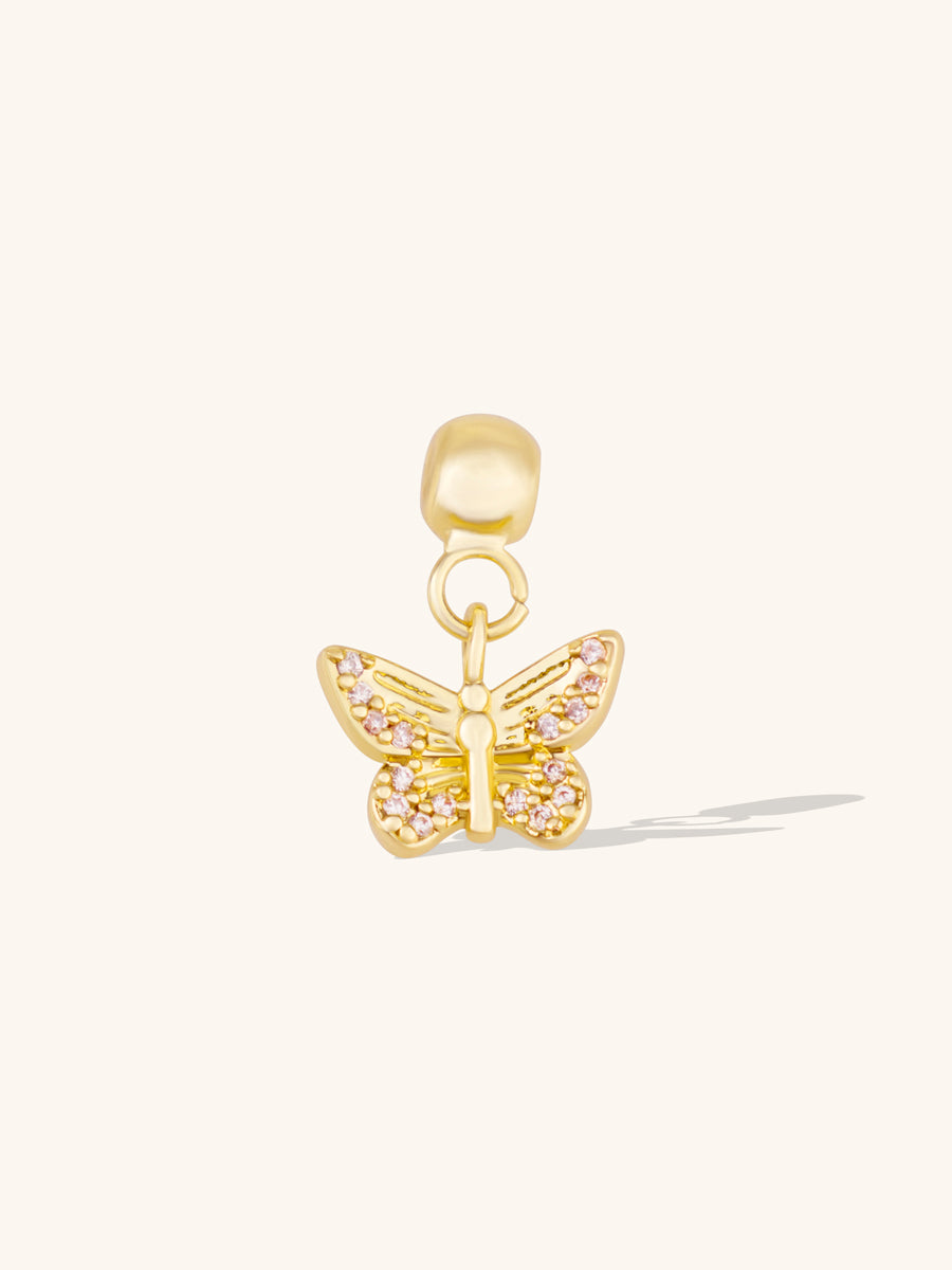 Butterfly Gold Drop Charm | Wanderlust + Co