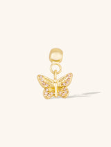 Butterfly Gold Drop Charm | Wanderlust + Co