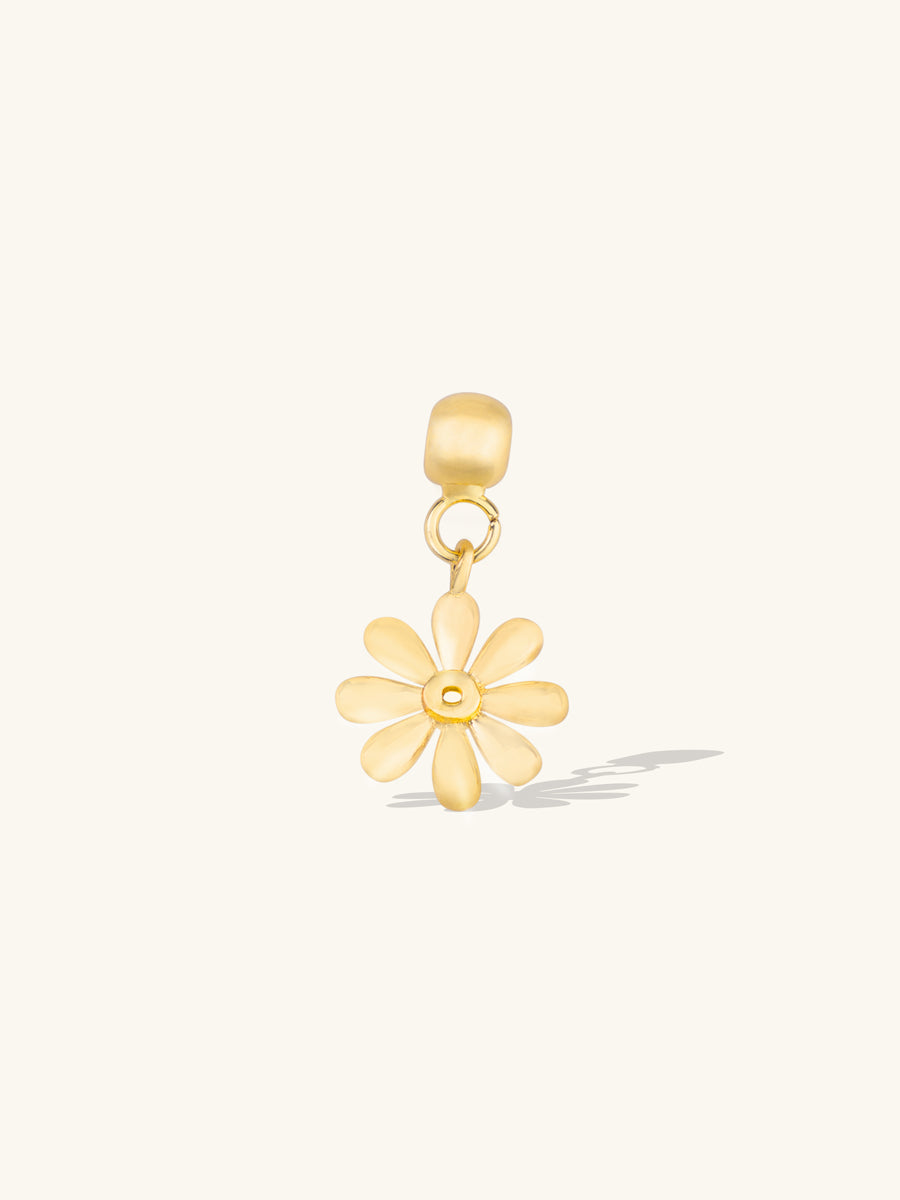 Daisy Gold Drop Charm | Wanderlust + Co