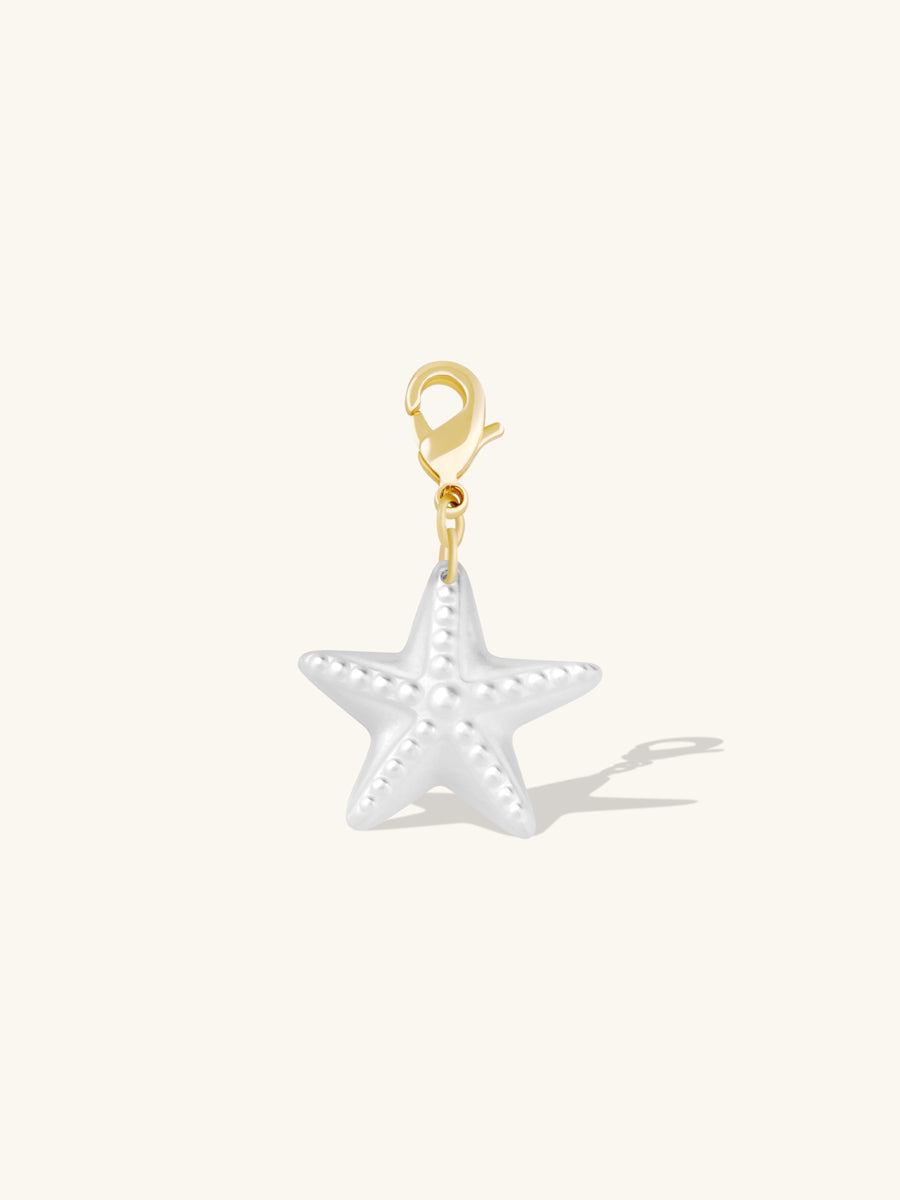 Starfish Pearl & Gold Charm | Wanderlust + Co