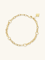 Mixed Chain Gold Bracelet