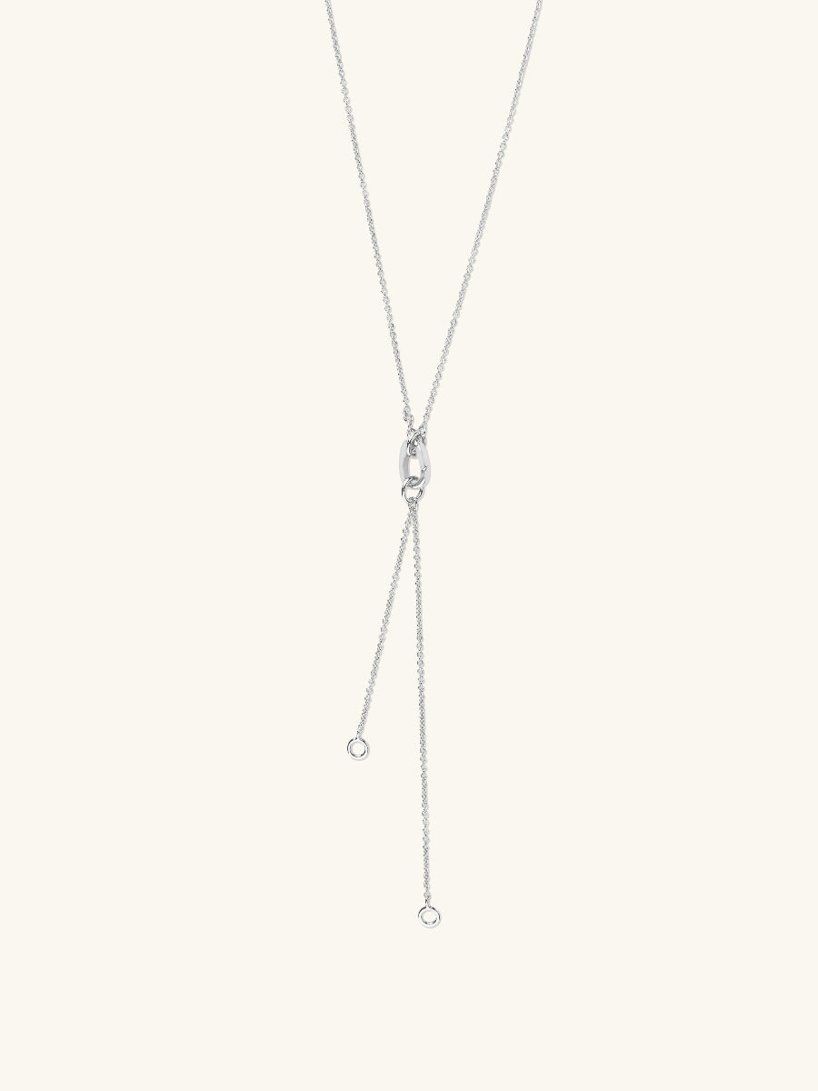 Lariat Silver Necklace | Wanderlust + Co
