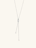 Lariat Silver Necklace