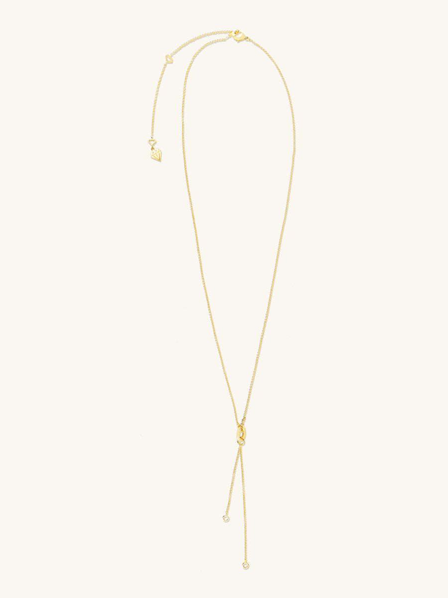 Lariat Gold Necklace
