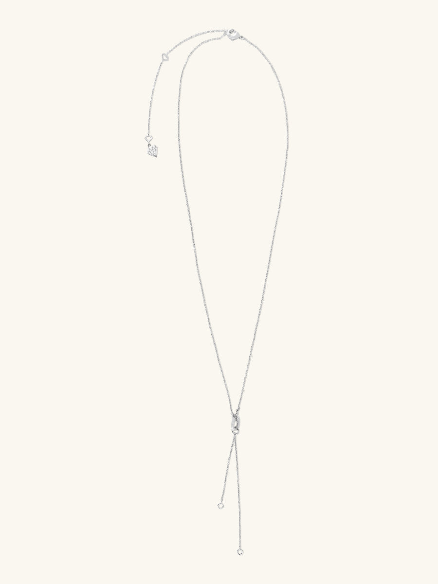 Lariat Silver Necklace | Wanderlust + Co