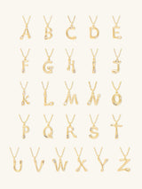 Alphabet Bubble Gold Necklace | Wanderlust + Co