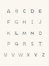 Alphabet Bubble Silver Stud Earrings