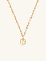 Aries Zodiac Mother of Pearl 14K Gold Vermeil Pendant | Wanderlust + Co