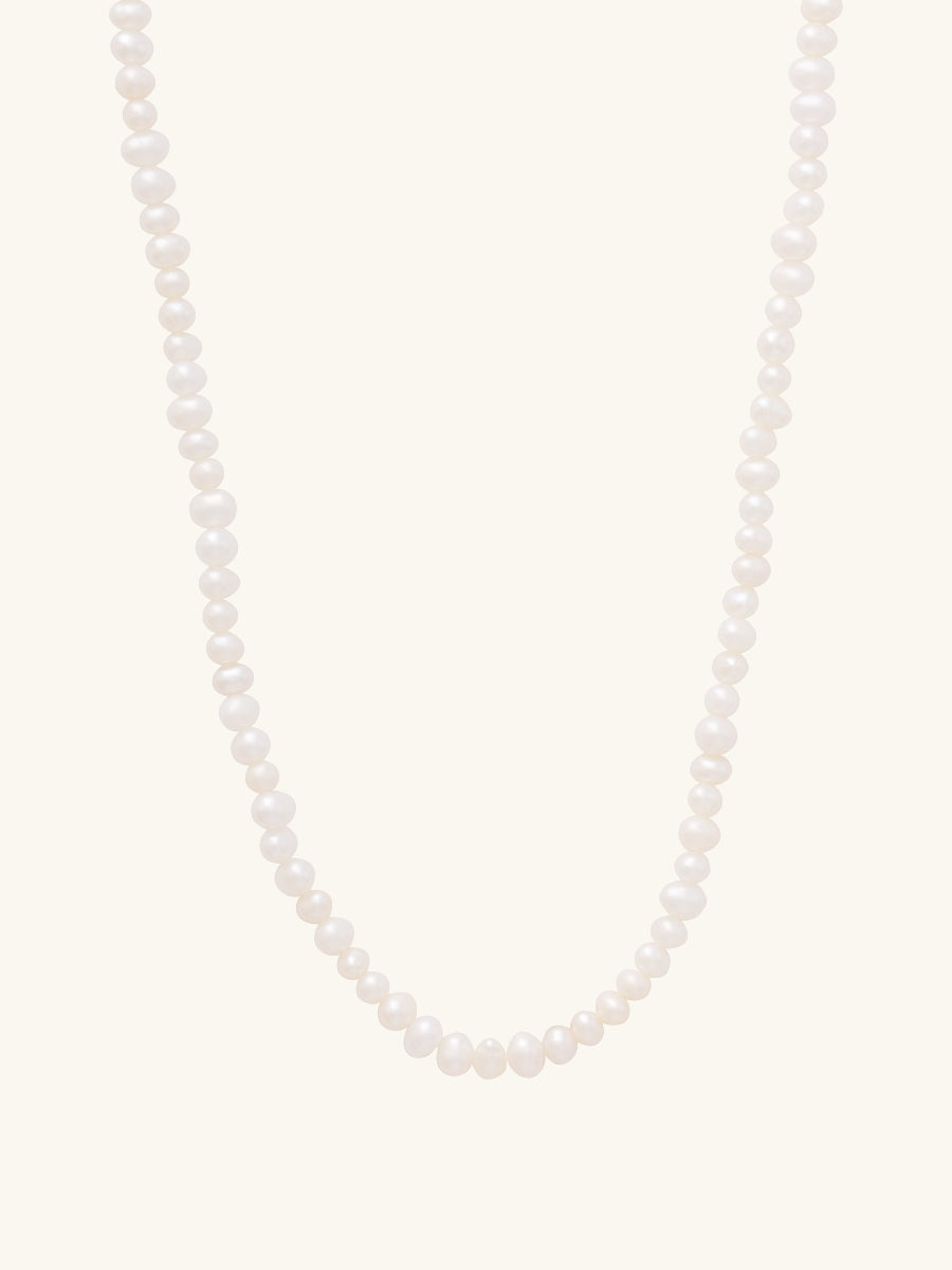 Beaded Pearl Gold Necklace | Wanderlust + Co