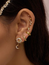 Chunky Classic Gold 7mm Baby Huggie Earrings | Wanderlust + Co