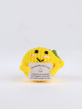 W+Co Lemon Crochet Bag Charm