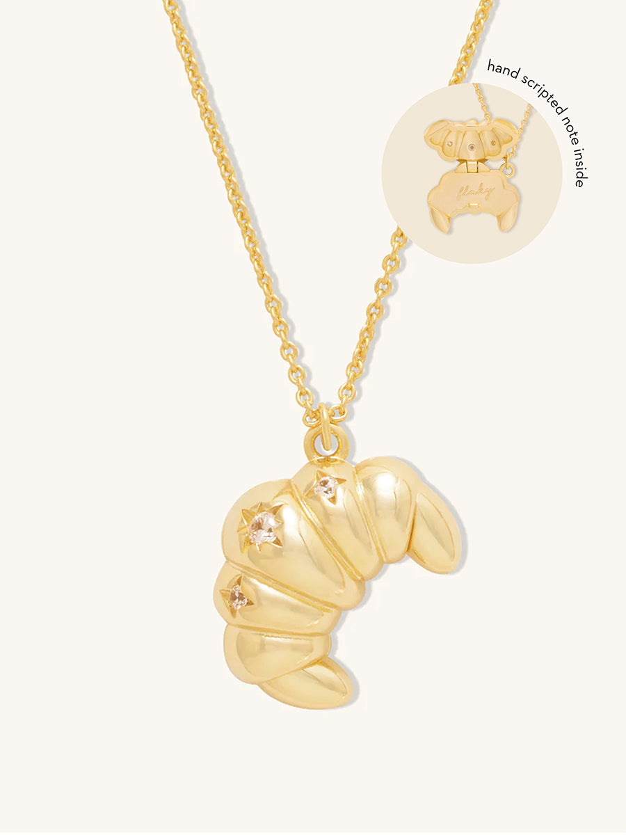 Croissant Gold Necklace