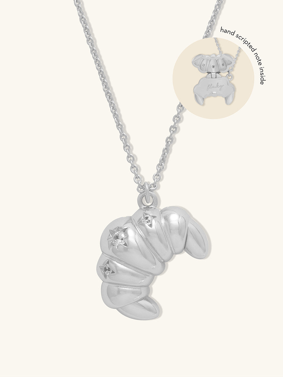 Croissant Silver Necklace