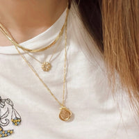 Seashell Gold Locket Necklace