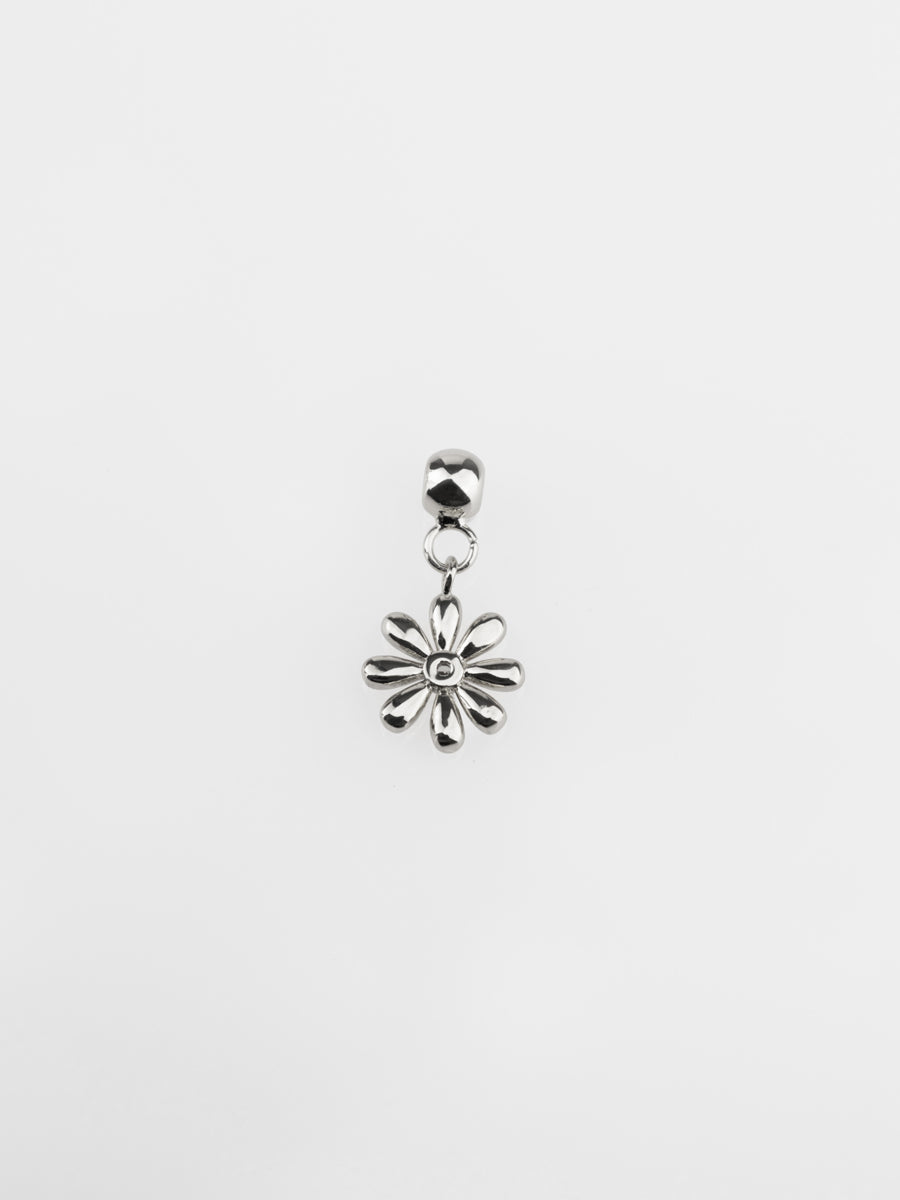 Daisy Silver Drop Charm | Wanderlust + Co