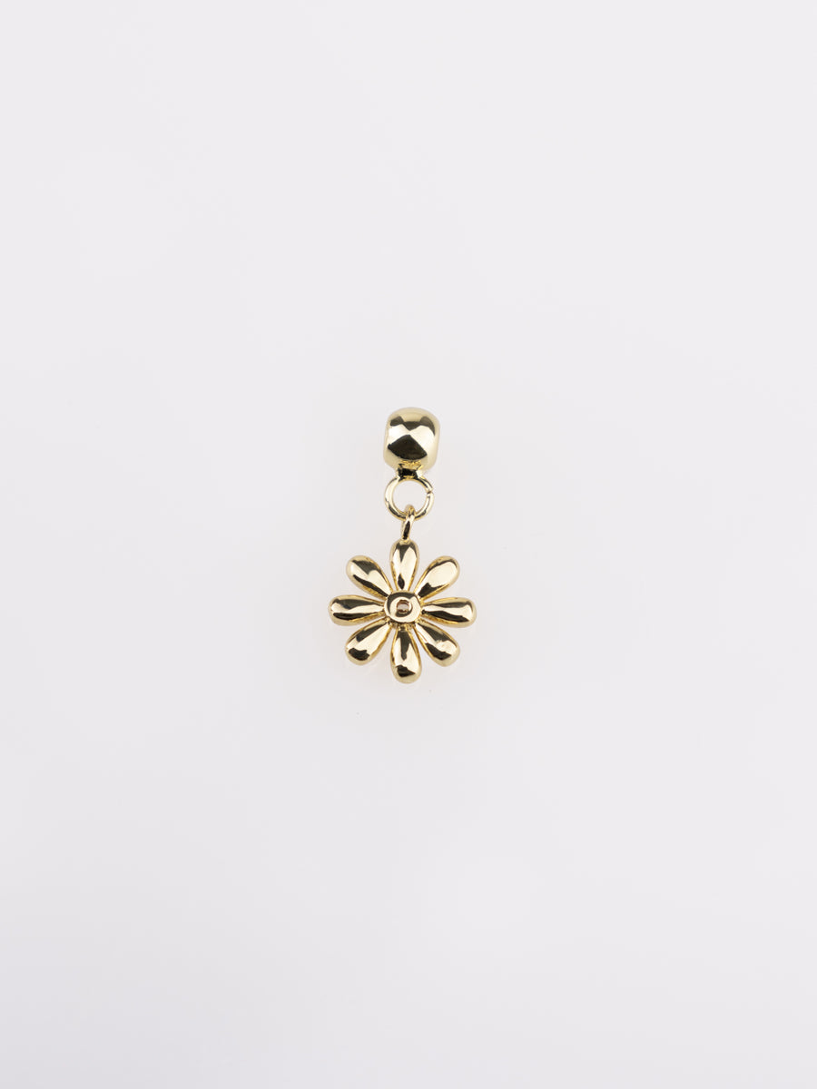 Daisy Gold Drop Charm