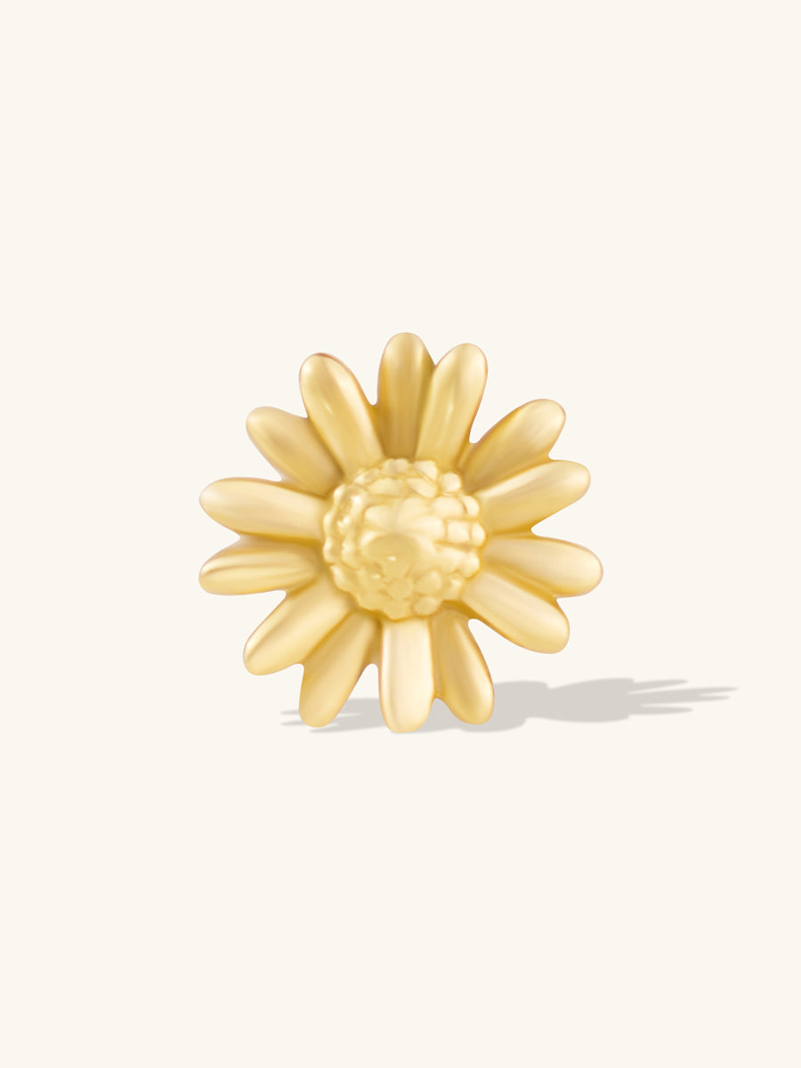 Daisy Gold Flat Back Earring | Wanderlust + Co