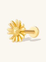 Daisy Gold Flat Back Earring | Wanderlust + Co