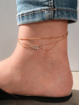 Starry Skies Gold Sterling Silver Anklet - Wanderlust + Co