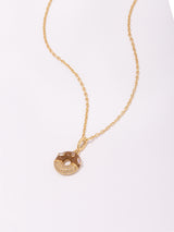 Donut Coffee Glazed Gold Necklace | Wanderlust + Co