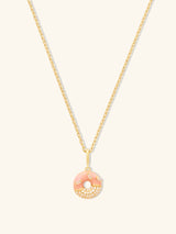 Donut Strawberry Glazed Gold Necklace | Wanderlust + Co