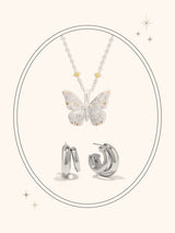 Butterfly Silver Set