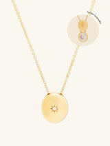 Falling Star Heirloom Gold Locket Necklace