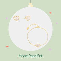 Heart Pearl Set