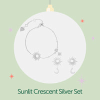 Sunlit Crescent Silver Set