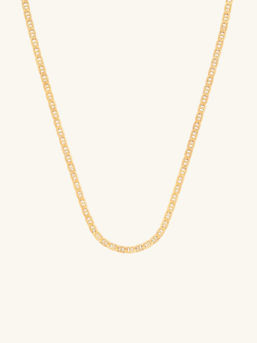Figaro Link Chain 14K Gold Vermeil Necklace | Wanderlust + Co