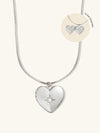 Heart Silver Locket Necklace
