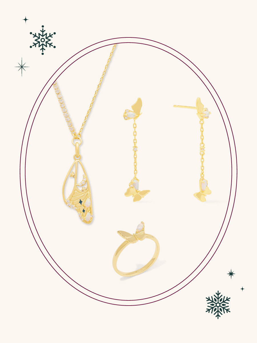 Butterfly Opal Gold Set | Wanderlust + Co
